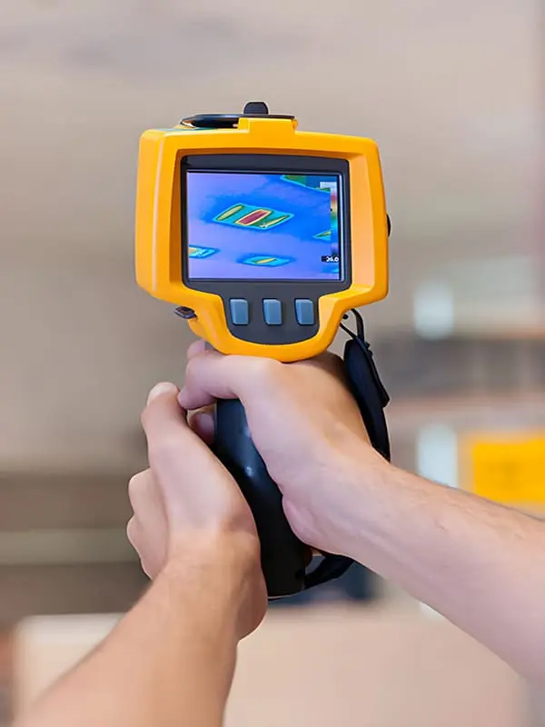 Plombier détection de fuite caméra thermique